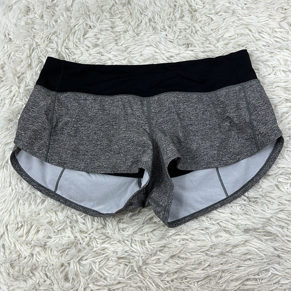Lululemon Speed Up Short *2.5" Heather Lux Multi Black / Black - Picture 1 of 5